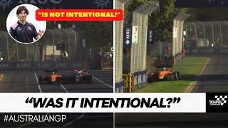 F3 driver Nikola Tsolov sends Alex Dunne DANGEROUSLY into barrier in Australia Grand Prix