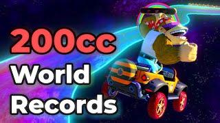 ALL 200cc DLC World Records Mario Kart 8 Deluxe