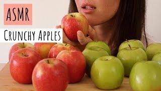 ASMR Eating Sounds Crunchy Pink & Green Apples No Talking