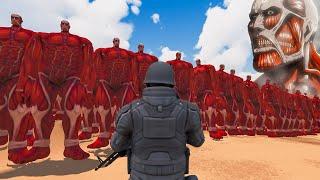 CAN HUMANITY Survive ATTACK ON TITAN AMBUSH?  Ultimate Epic Battle Simulator 2 UEBS 2