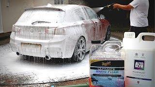 Meguiars Ultimate Snow Foam V Autoglym Polar Blast  Battle of the Halfords Snow Foams