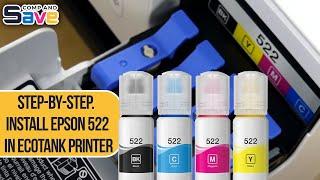 Epson EcoTank ET-2720 Printer Ink Refill Instruction