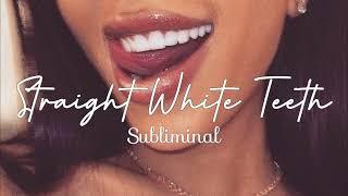 Straight White Teeth Subliminal  Perfect Teeth + Crooked Jaw Fix