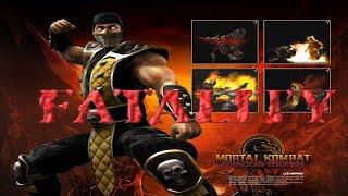 MORTAL KOMBAT SHAOLIN MONKS - ALL FATALITY SCORPION FULL HD