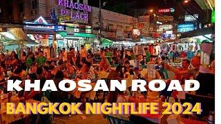 Khaosan Road 2024 - Bangkok Nightlife  BOOM BOOM GIRLS everywhere#routelesstravelers