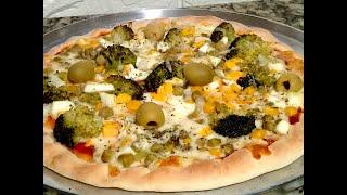 Como fazer Pizza Vegetariana 
