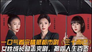 一口气看完情感都市剧《三十而已》女性成长爽剧，揭露人生百态！