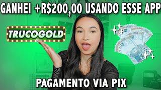 NOVO APP PARA GANHAR DINHEIRO JOGANDO - Pagamento Via Pix