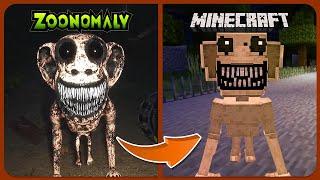 Zoonomaly Game vs Minecraft  Zoonomaly Horror Game  Zookeeper Monster Fox Smile Cat...