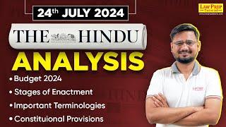 Daily HINDU News Paper Analysis  24th July  The HINDU for CLAT 2025 by Swatantra Sir