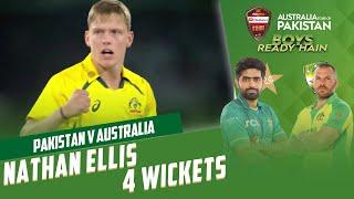 Nathan Ellis 4 Wickets  Pakistan vs Australia  T20I 2022  PCB  MM2T