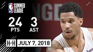 Josh Hart Full Highlights vs 76ers 2018.07.07 NBA Summer League - 24 Pts 3 Ast 2 Reb