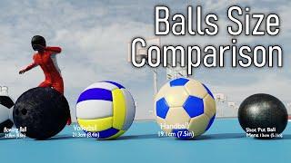 Balls Size Comparison