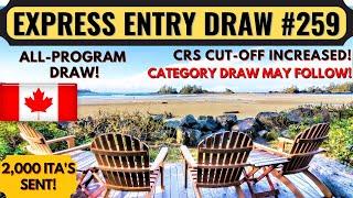 Express Entry Draw #259 For Canada PR  Canada Immigration  Canada PR Process 2023  Dream Canada