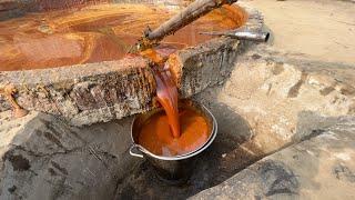 Process of making Jaggery from Sugarcane