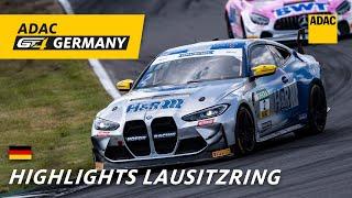 Highlights ADAC GT4 Germany Lausitzring  Rennen 1  Deutsch  ADAC Motorsports