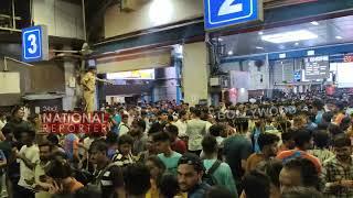 Indian Cricket Fans At Church Gate Railway Station Indian Cricket Fans Church Gate