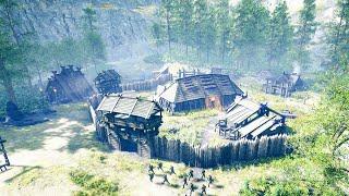 This NEW Viking Fortress City Defense Builder Has Base Building & SHIPS  Frozenheim Gameplay