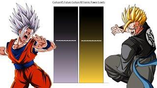 Gohan VS Future Gohan All Forms Power Levels