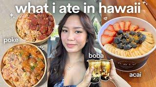 what i ate in hawaii  hawaii vlog eating shopping going to a wedding