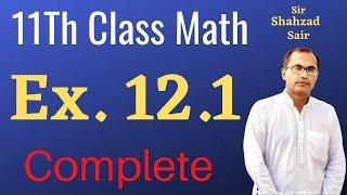 FSC Mathematics Lectures  Exercise 12.1  First Year Math Chapter 12