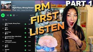 RM - Right Place Wrong Person Full Album Listening Party PART 1  RPWP REACTION