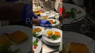 Persian dish in Italy  second plate fesenjoon & Tahchin