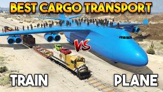 GTA 5  TRAIN VS CARGO PLANE WHICH IS BEST CARGO TRANSPORT?