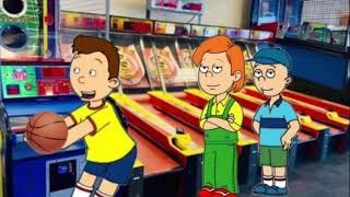 Caillou hosts a sleepover at Chuck E. Cheese’s with Cody and Leogrounded