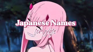 Aesthetic Japanese Names for Girls with meaning