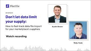 How to fast-track data file import for your marketplaces suppliers