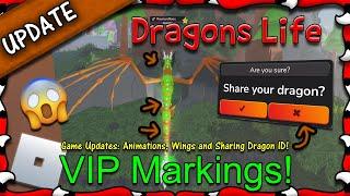 ROBLOX  Dragons Life - VIP Markings & Sharing Dragon ID #43 - 1080HD