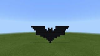 Minecraft PE  How to build Batman Logo  OnlyGaming