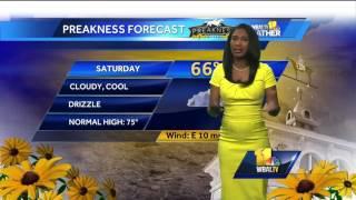 Cloudy cool forecast for Preakness