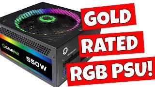 Budget 550W FULLY Modular ARGB Power Supply Gamemax RGB 550w 80 Plus Gold