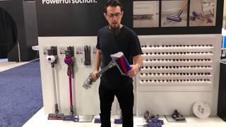 Head to Head Dyson Animal V7 vs V8 obstacle course.