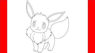 How To Draw Eevee From Pokemon - Step By Step Drawing