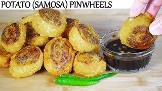 Potato Pinwheels Recipe  समोसा पिनवील्स​  Samosa Pinwheels  Aloo Bhakarwadi