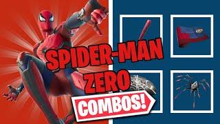 SPIDERMAN ZERO COMBOS  FORTNITE SKIN REVIEW