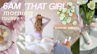 6AM “THAT GIRL” MORNING ROUTINE productive vlog workouts + grwm