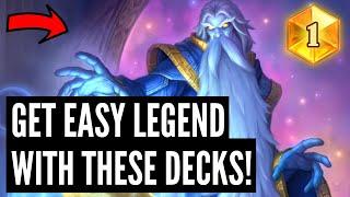 The 5 BEST DECKS to get LEGEND in Standard and Wild after the Yogg nerf