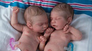 TWINS Preemie Silicone Reborn Babies Kairi and Kian