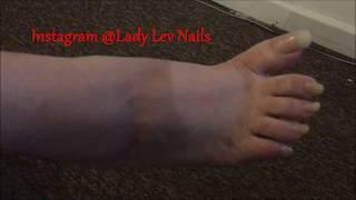 Lady Lev bare natural long toenails Instagram lady_lev_nails