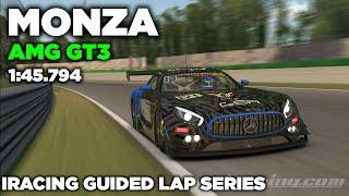 iRacing Monza Mercedes AMG GT3 - Guided Lap + Hot Lap - 1.45794 iGLS