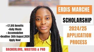 ERDIS MARCHE SCHOLARSHIP 2024 APPLICATION PROCESS  FULLY FUNDED SCHOLARSHIPS IN ITALY