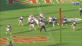 Damien Harris breaks a 68-yard run against Ole Miss