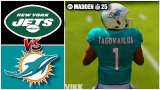 Jets vs Dolphins Week 14 Simulation Madden 25 Rosters