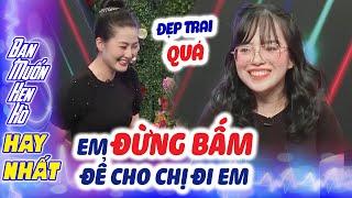 Bà mối Ngọc Lan BẤT CHẤP TẤT CẢ giành BẤM NÚT vì chàng quá đẹp trai khiến Quyền Linh CẠN LỜI