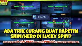 TRIK CURANG SELALU DAPAT SKIN DAN HERO DARI LUCKY SPIN MOBILE LEGENDS ?? ENGGAK TONTON VIDEO INI