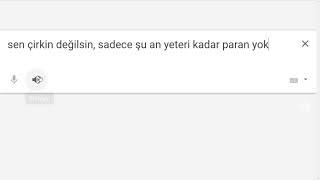 sen çirkin değilsin sadece şu an yeteri kadar paran yok 1 saat